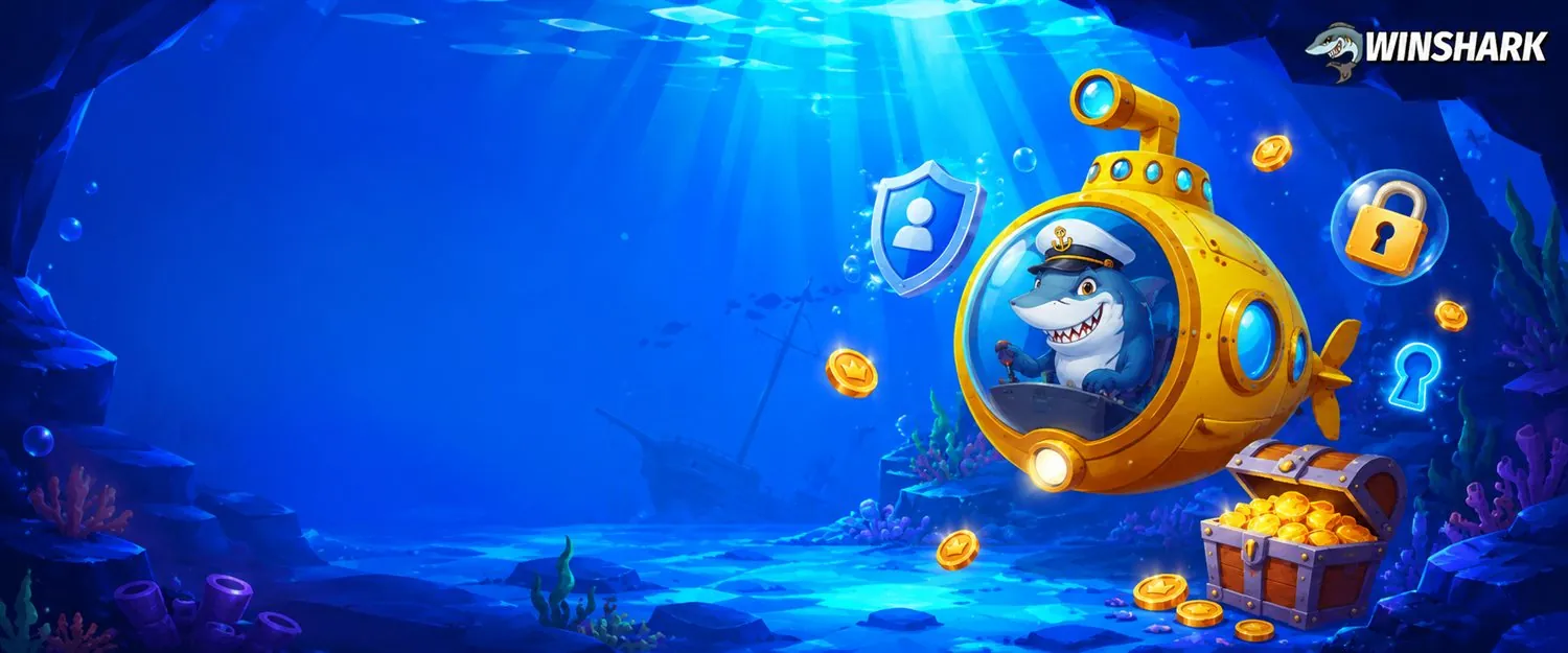 WinShark Login mit Schloss und Schutzschild